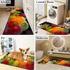 1Pcs Fruits Pattern Kitchen Rug Anti-Fatigue Kitchen Rug Waterproof Non-Slip Rugs Set Runner Rug Bedside Rug Absorbent Carpet