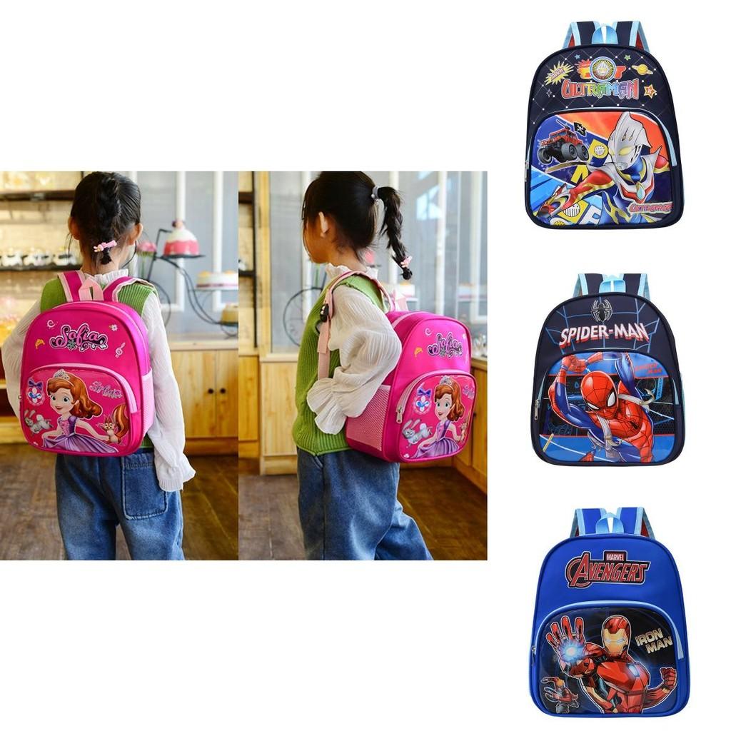 High Capacity Frozen Spiderman Iron Man Kid's Backpack For School And Travel