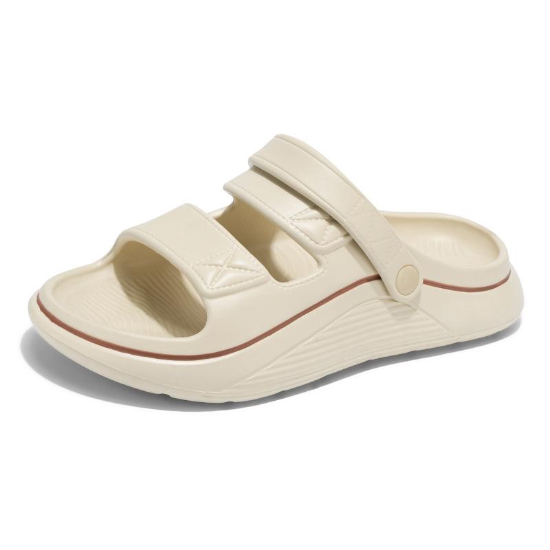 Summer open-toed breathable fashion stepping on shit slippers outdoor sports casual cool slippers large size couple beach shoes