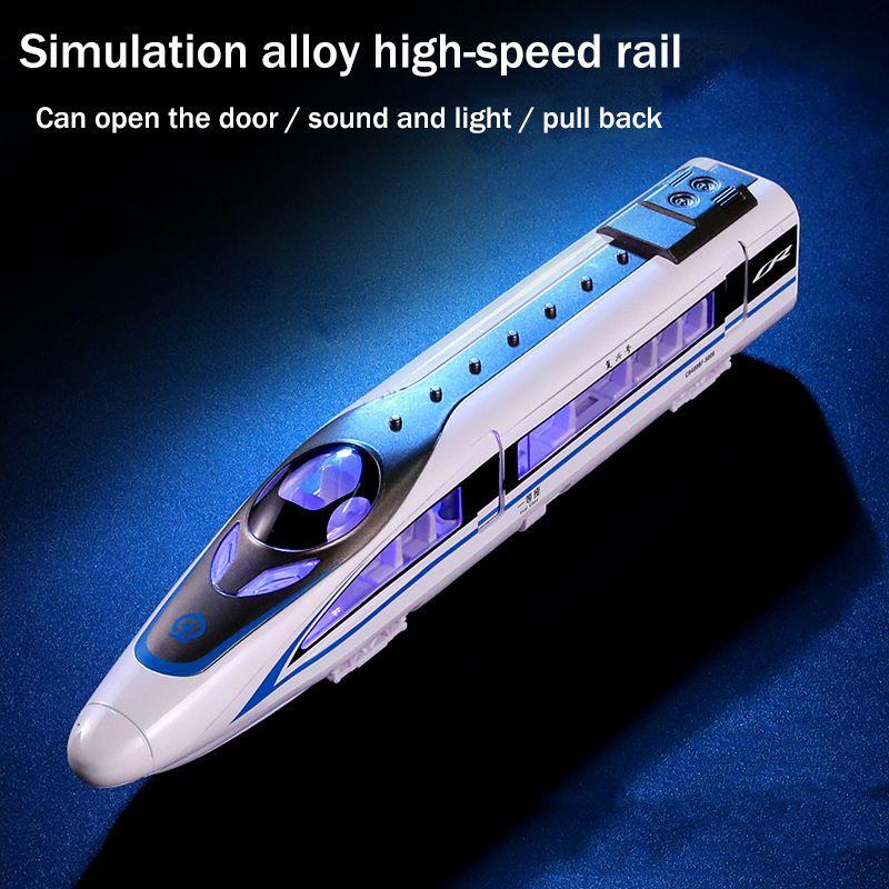 Child Simulation Sound And Light High-speed Rail Toy Alloy Model For Boys Realistic Design And Durable Material