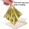 100Pcs Shiny DIY Art Craft Artificial Paper K Pure Handicrafts Imitation Gold Gold Leaf Gilding Decoration