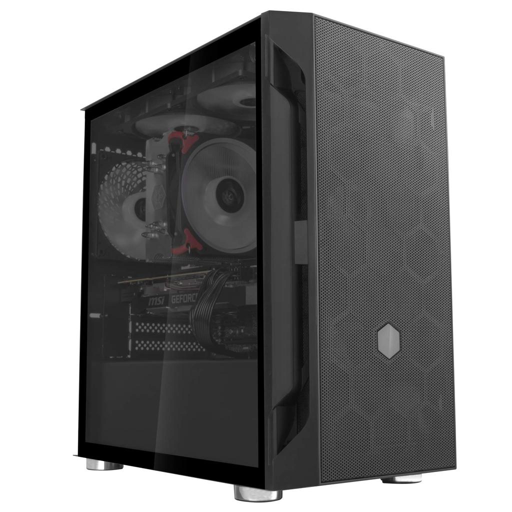 Silver Stone FARA Serie Tempered Glass Mid-Tower Micro-ATX Gehäuse SST-FAH1MB-G