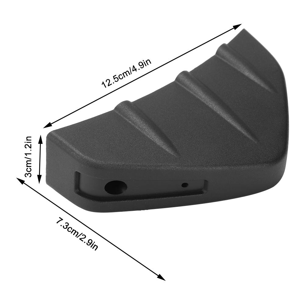 4 Stück Auto Heckstoßstange Lippe Spoiler Haifischflossen-Stil Schwarz Universalteile