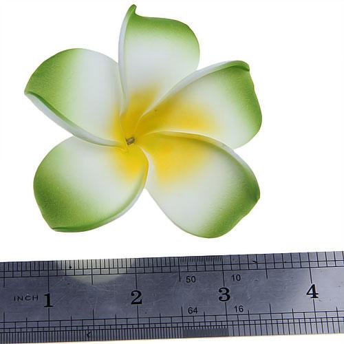 Women Girls Foam Plumeria Flower Hair Clip