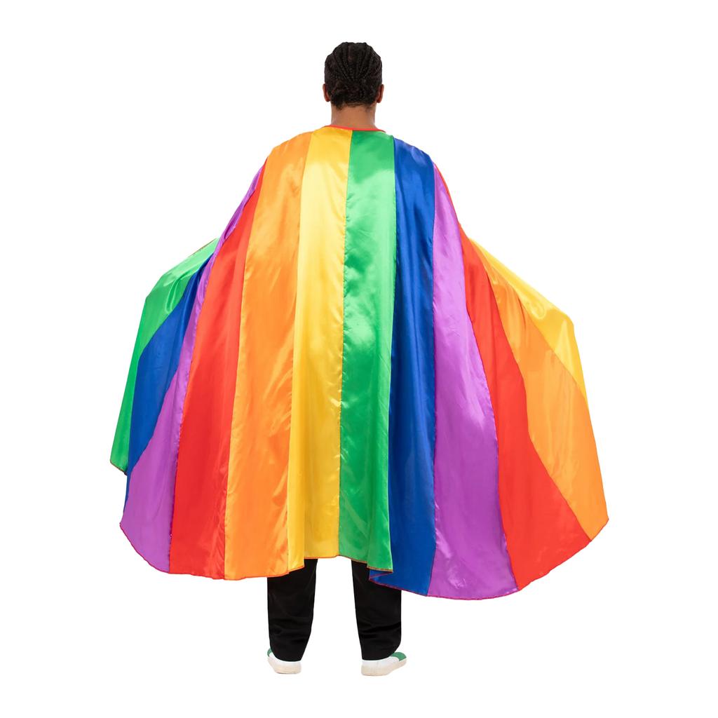 Smiffys Unisex Adult Rainbow Costume Cape