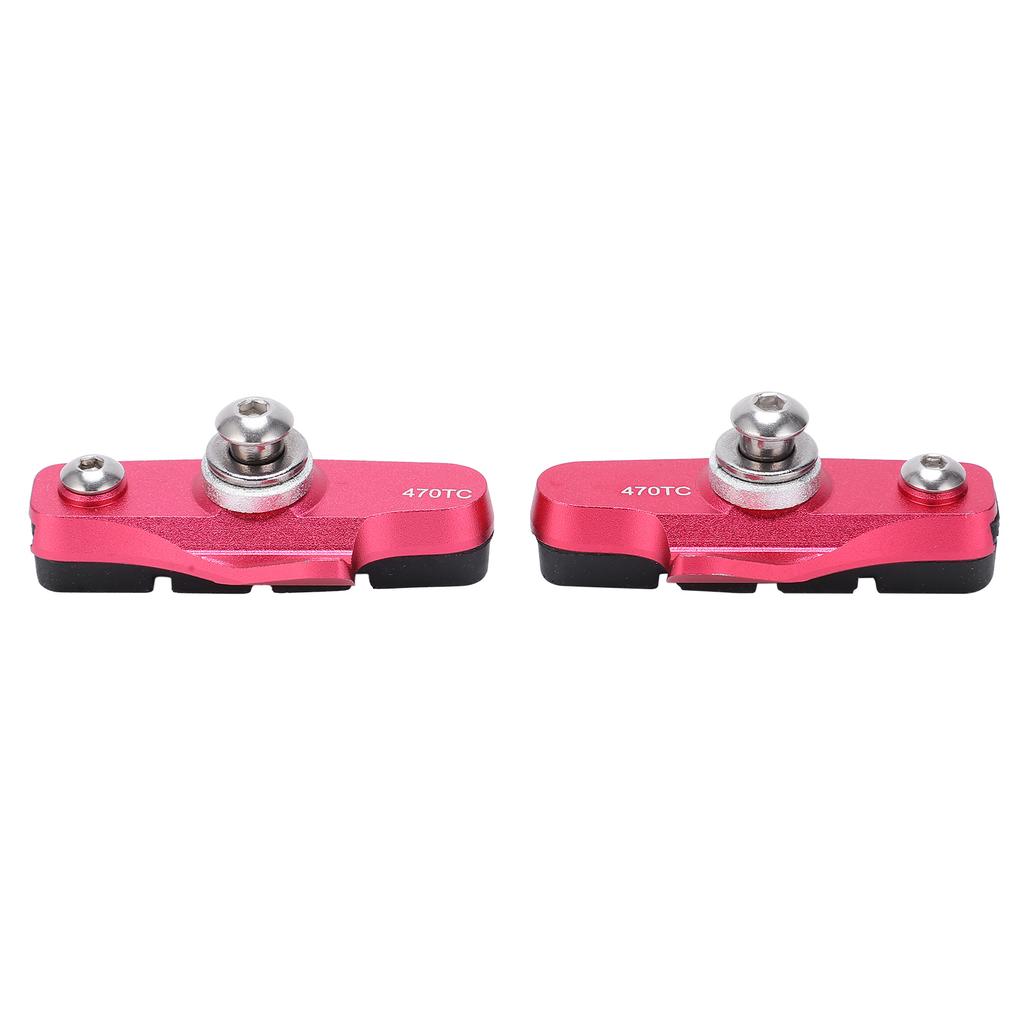 1 Pair Road Bike Brake Pads Folding Bicycle Brake Blocks Shoes Cycling AccessoriesRed
