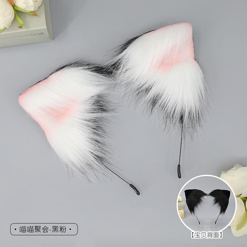 Comic Ear Plush Cat Ear Headgear Handmade Hair Accessories Dress Up Props Cosplay Simulation Cat Ear Headband