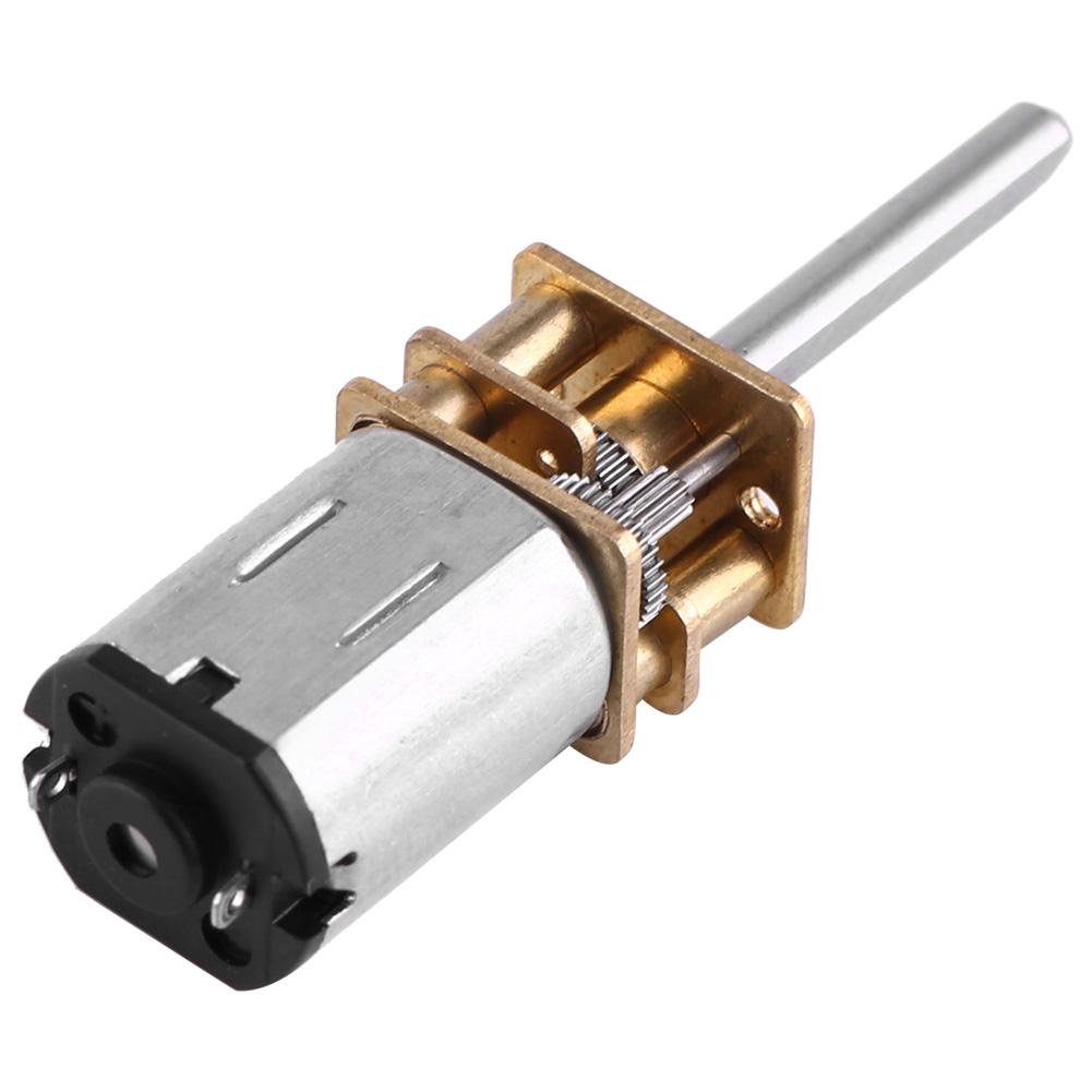 DC 12V Gear Box Reduction Motor With Long Output Shaft 100RPM 2000RPM