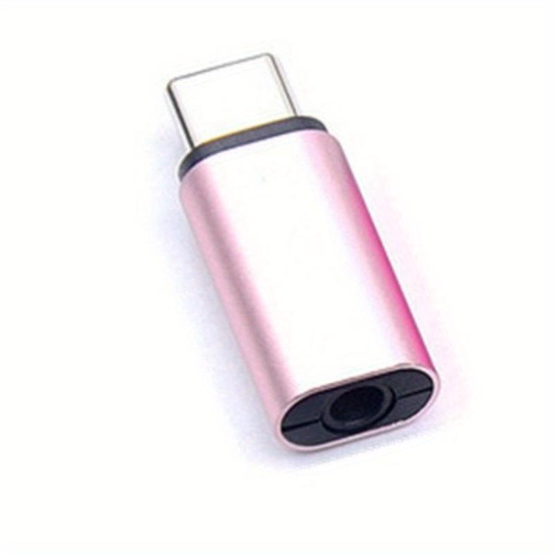 

1 шт. USB 3,1 тип C «папа» на 3,5 мм «мама» для наушников, аудиоадаптер, вилка конвертера 1 pcs розовый