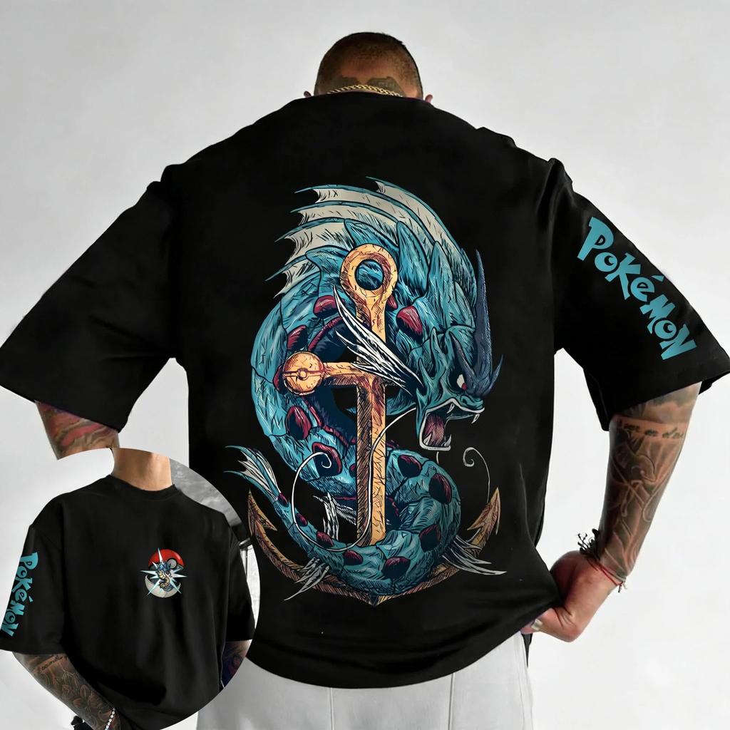 2026 Pokémon Anime Pikachu Gengar Peripherie Gedrucktes Kurzarm Herren Damen Locker Sportlich Bequem Baumwolle Paar T-Shirt