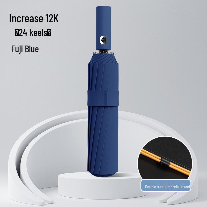 36-Rib Auto-Fold Umbrella with Custom Logo for Sun Protection and Promotion