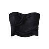 Fashion Summer Sexy Tube Top Sexy Tops Women's Ruched Short Fashion Tape Sleeveless Tight Vest