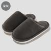 Home Cotton Slippers Women's Autumn Indoor Home Household Men's Plush Warm Fluffy Slippers Men's