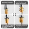 2 Set 1.22inch/31mm Kitchen Faucet Fixing Nut Kit, C Type Antiloosing Faucet Lock Nut Cap for Kitchen Bathroom Washer Faucet Fixing Fastening