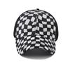 Checkered Mesh Baseball Cap for Men Women, Retro Plaid Trucker Hat with Breathable Net