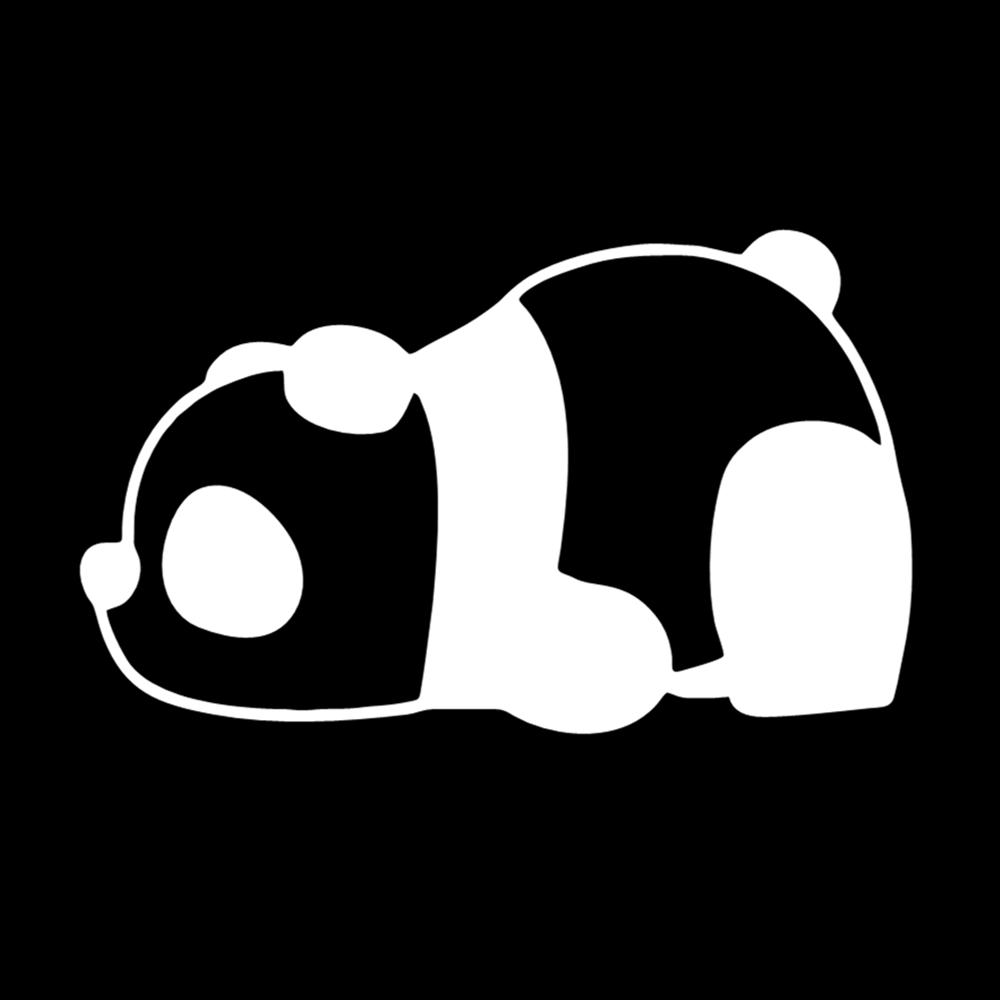 2pcs Cute Panda Vinyl Car Stickers Waterproof Decals for SUV RV Truck Travel Camping Creative Auto Decor Accessories