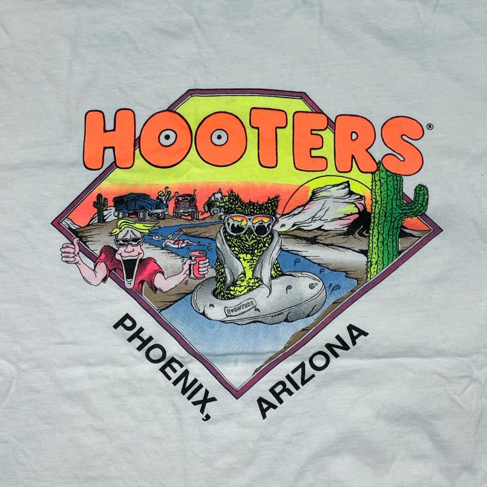 Винтажная футболка Hooters Arizona 90-х с одинарным швом, унисекс M