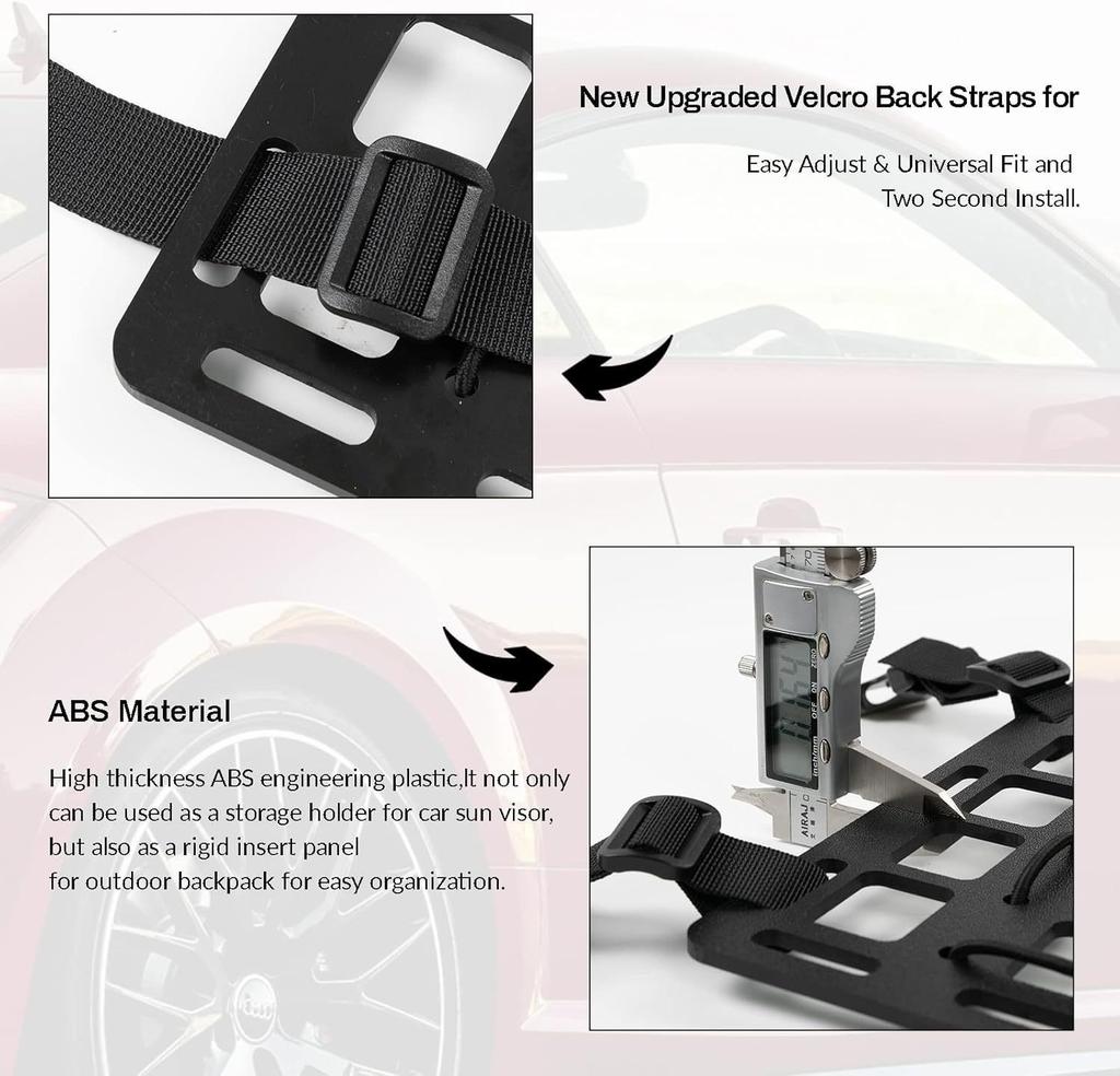 Tactical Car Seat Back Headrest Visor Organizer Military Vehicles Gun Rack Protector Cover Auto Accessories Rigid Storage