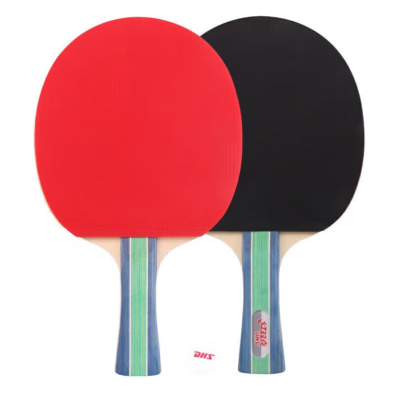 DHS Table Tennis Racket Set (2 Rackets + 1 Ball)