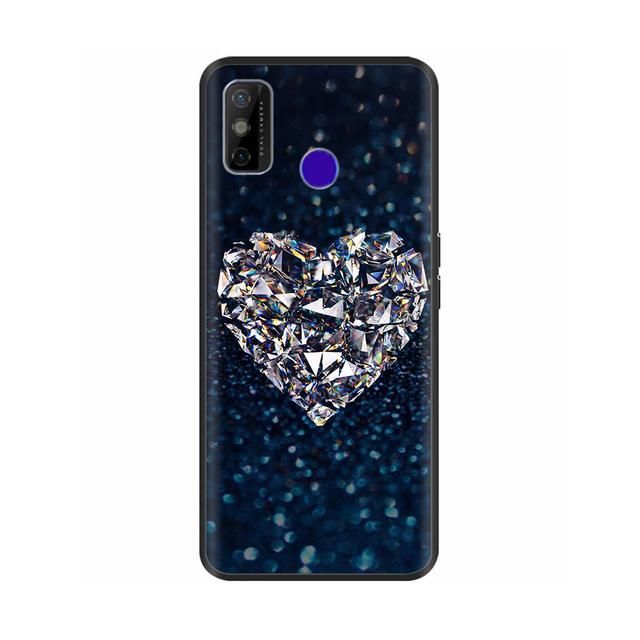 Pentru Tecno Spark 6 Go Husă pentru telefon Husa din silicon moale de desene animate pentru Tecno Spark 6 Go Spark6 Go Negru Tpu Bara de protecție drăguță de desene animate