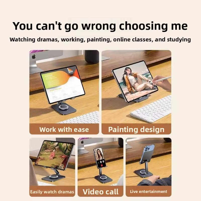 Mobile Phone Holder Desktop Foldable Rotating Tablet Support Frame Lazy Chasing Drama Office Universal