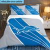 Detroit Team Spirit 3pcs Bedding Set,Including 1pc Duvet Cover And 2pcs Pillowcases Perfect Gift for Christmas,Ideal for Bedroom, Dormitory