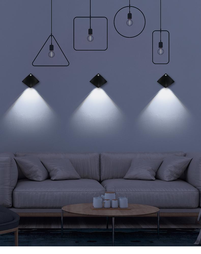 Decorative wall lamp body sensing home decoration night light bedroom porch balcony corridor decorative light