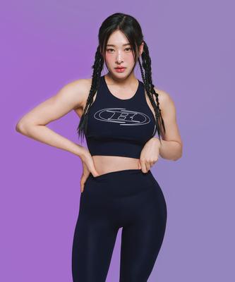 BORN TO WIN W Stroke B Bra Top [Black]