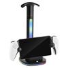 RGB Charging Dock Station with 2 USB 2.0 Ports Headphones Stand Console Charger Stand Base for PS5 Portal for PlayStation Portal