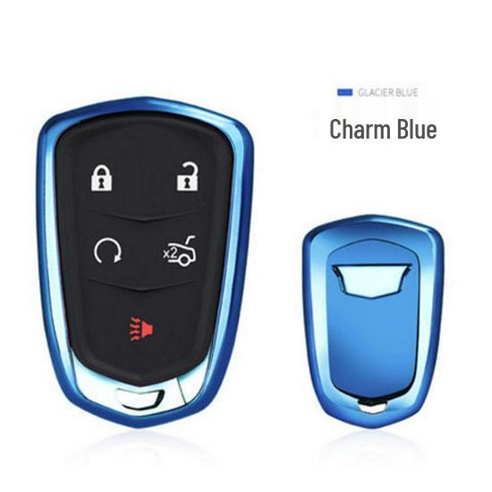 Cadillac Key Fob Cover for XTS, XT5, CTS, XT4, and CT6 TPU Remote Protective Shell