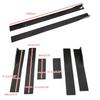 Bruce Shark Universal Side Skirt Rocker Panel Splitter Scratch Carbon Fiber & 2.2m/86.6" Extensions, Lips, Polypropylene, Resistant,