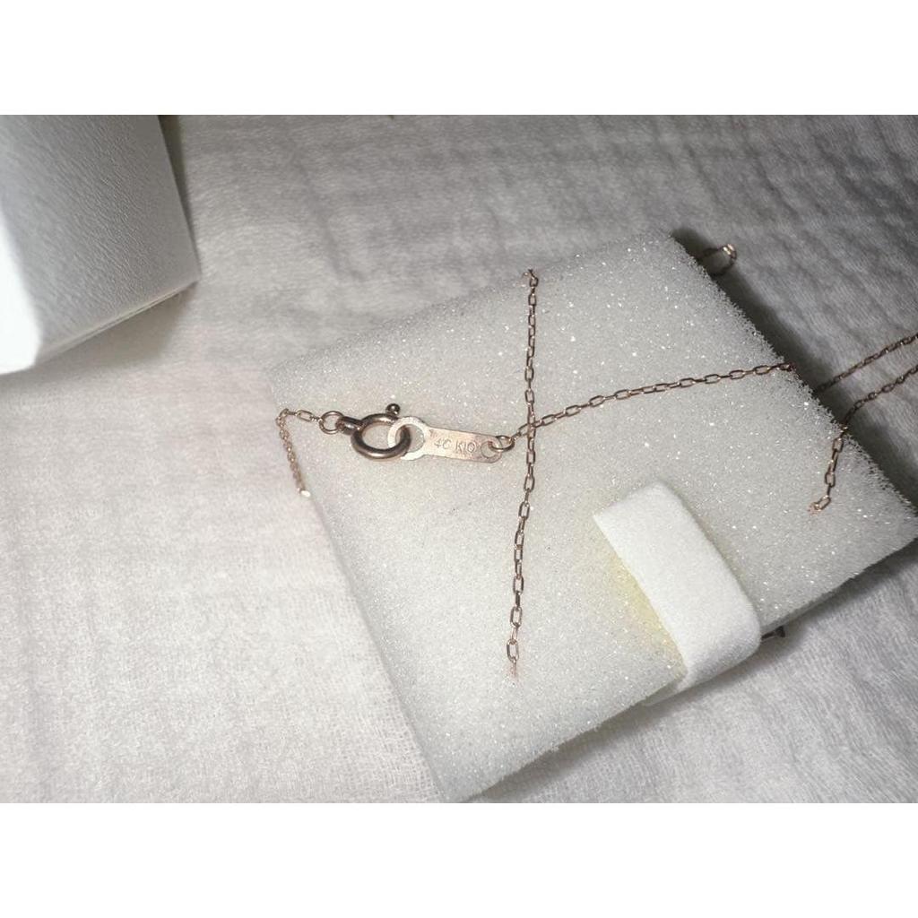 Used 4 Necklace Heart Pink Gold K10