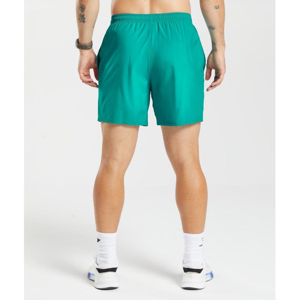 Gymshark Arrival 7  Shorts Seafoam Blue A2a1l Ub9s
