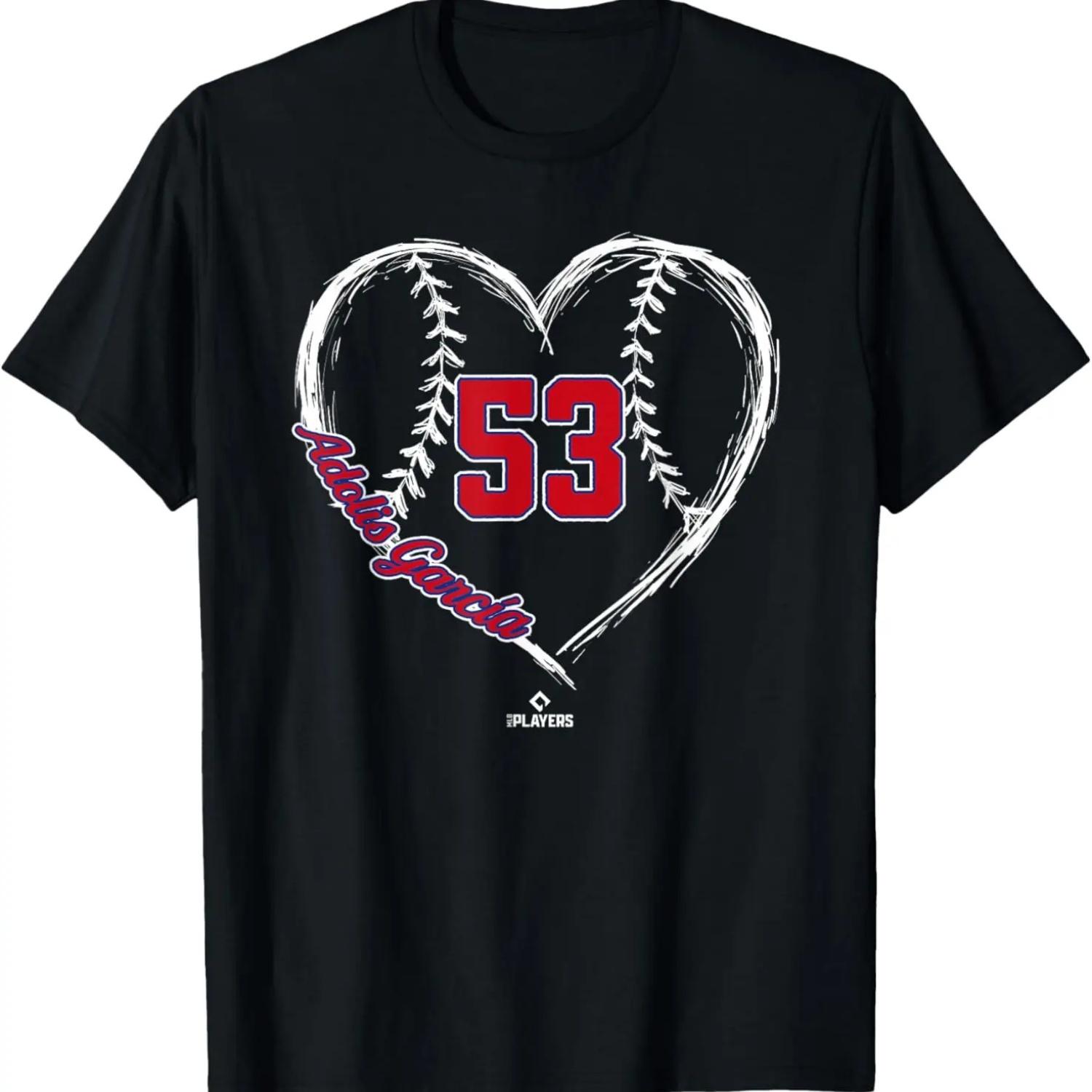 

Heart Number Adolis Garcia Texas MLBPA T-Shirt S чёрный