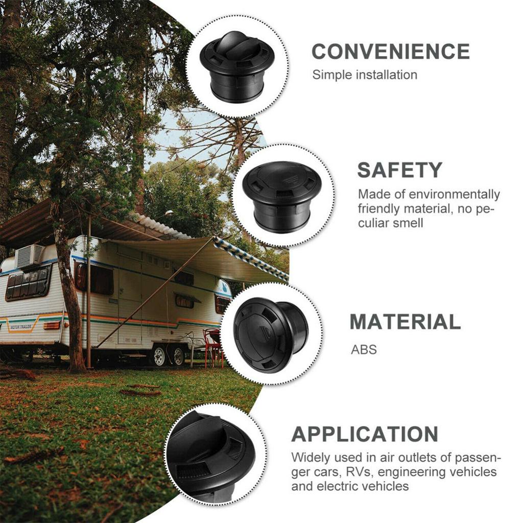 1PCS Closeable Rotatable 75mm Air Outlet Vent For Webasto Eberspacher Heater Auto Replacement Parts