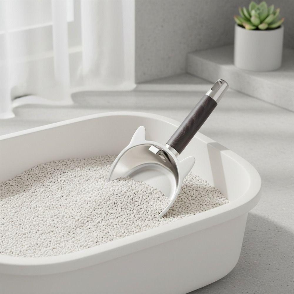 Mesh Cat Box Scoop Cat Shape Pet Waste Shovel Cat Cleaning Supplies Cat Litter Scoop  Pet Store