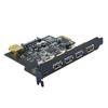 7-Port USB 3.2 Adapter Card with 5 External Ports + 19-Pin Front Panel, Dual-Core Host Controller, GEN1 5Gbps.