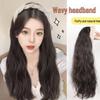 Women's Long Curly Water Wave Headband Wig for Natural Volume