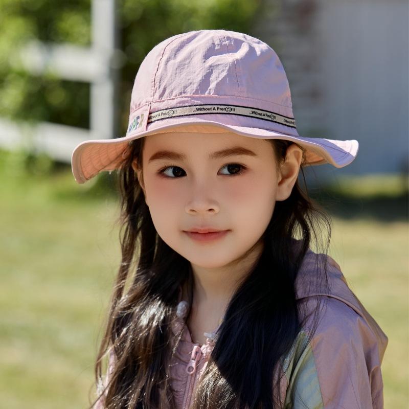 Children'S Hat Outdoor Uv Protection Bucket Hat Baby Summer Windproof Sun Hat Boys And Girls Sun Hat