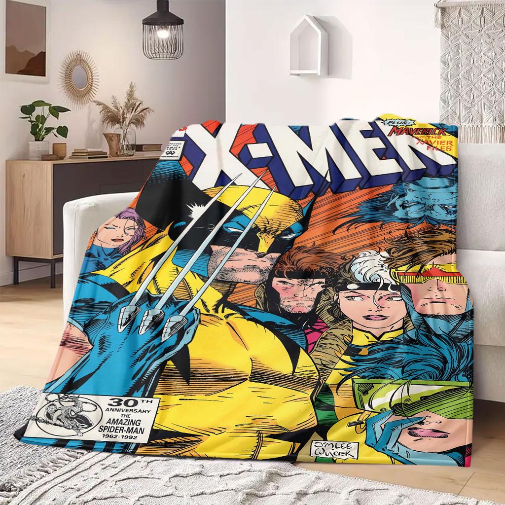 Marvel Cartoon Print for Bedrooms Sofas Beds Chairs Picnics Travel Flannel Blanket Home Decor Great Gift Various Sizes New