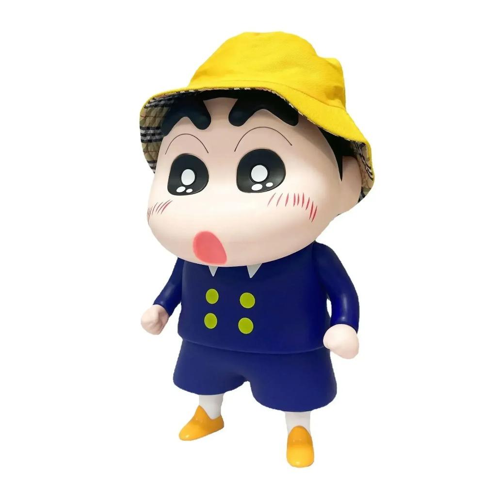 Crayon Shin-Chan Figure Anime Figures Model Personalized Creative Figures 1:1 Large Vinyl Superman Shinchan Figure Ornaments Toy