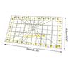 W89C Acrylic Sewing Ruler Clear Quilting Template for DIY Patchwork Crafting Quilting