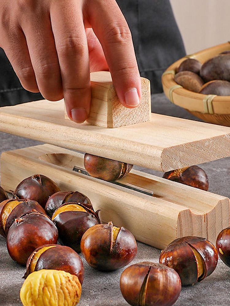 Manual Nut Opener Wooden Chestnut Opener Tool Duty Walnut Plier Opener Tool For Walnuts Chestnuts Pecans Hazelnuts Almonds
