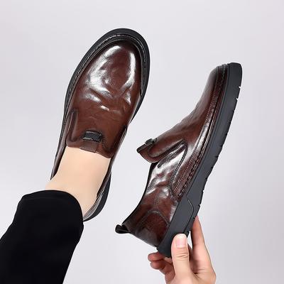 Social Business Casual Leather Shoe Formal Lofers for Men Luxury Brand Versatile Slip On Casual High Quality Male Driving Shoes