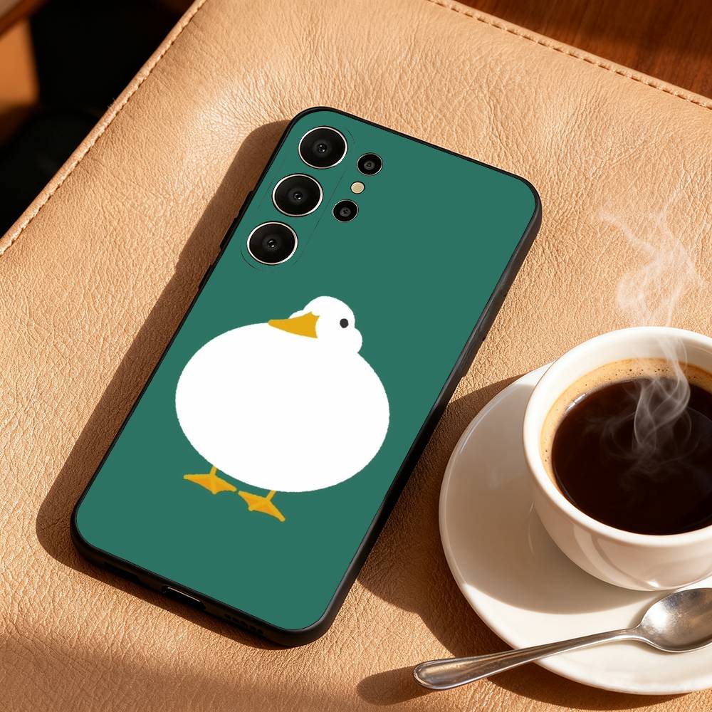 Funny D-Duck D-Daily Phone Case For Samsung S26,S25,S24,S21,S22,S23,S30,Ultra,S20,FE,Lite,10,9,Black Cover
