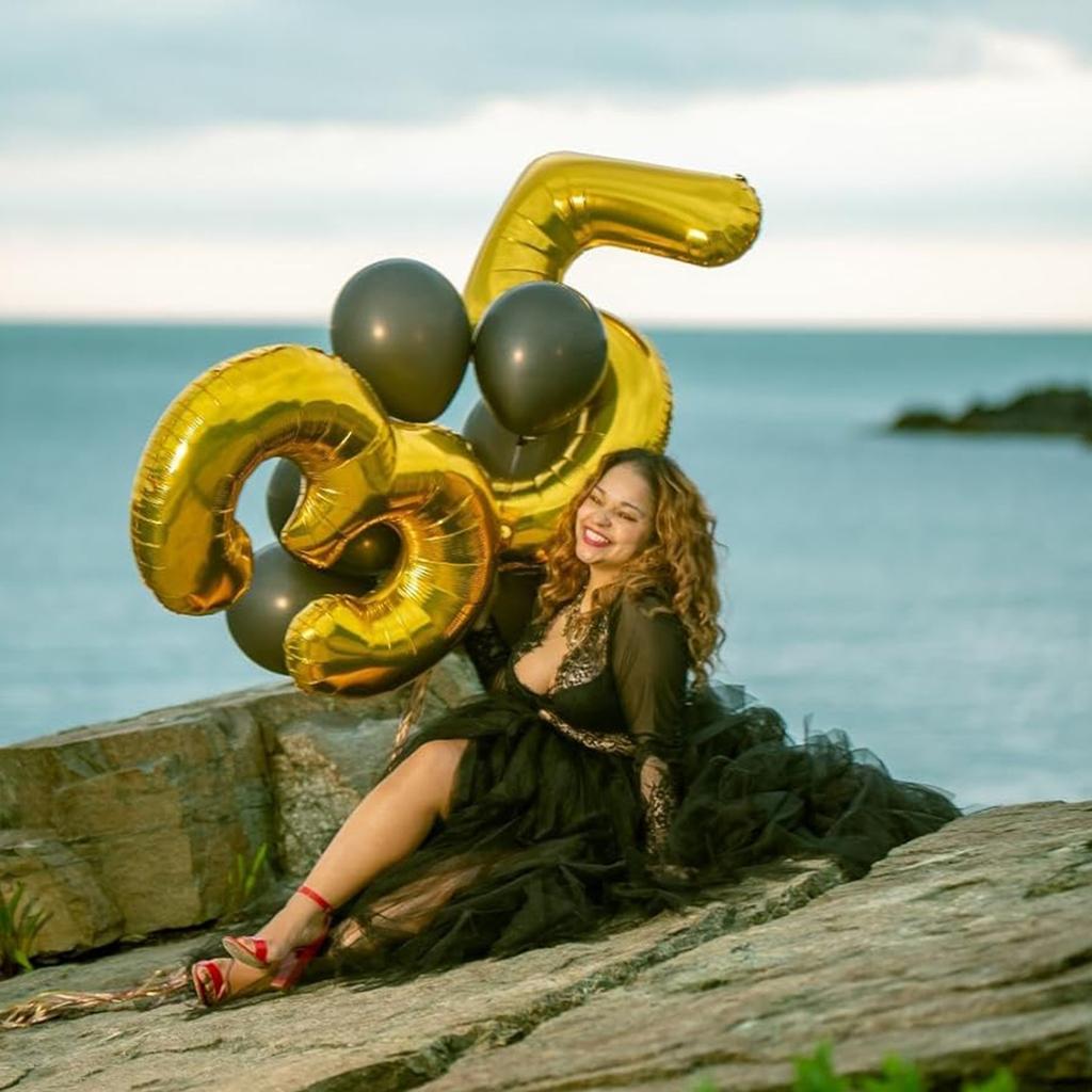 40inch Giant Golden Digital Balloon  0-9, Anniversary Party Decoration, Birthday Balloon