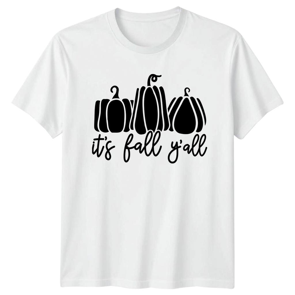 Its Fall Yall Fall Season Autumn Pumpkins Unisexs TShirt Unisex Tee Harvest Apparel