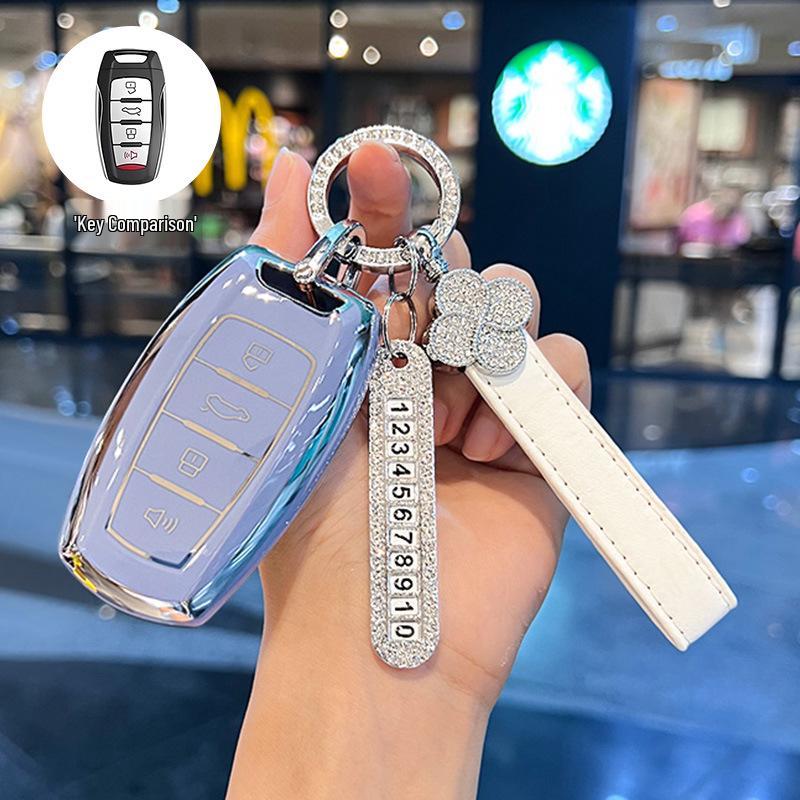 Key Cover for 2024 Haval Big Dog: Fits 23mm Chitu H6, 22mm New H9 Buckle, 19mm Old M6 Case - Simple Design