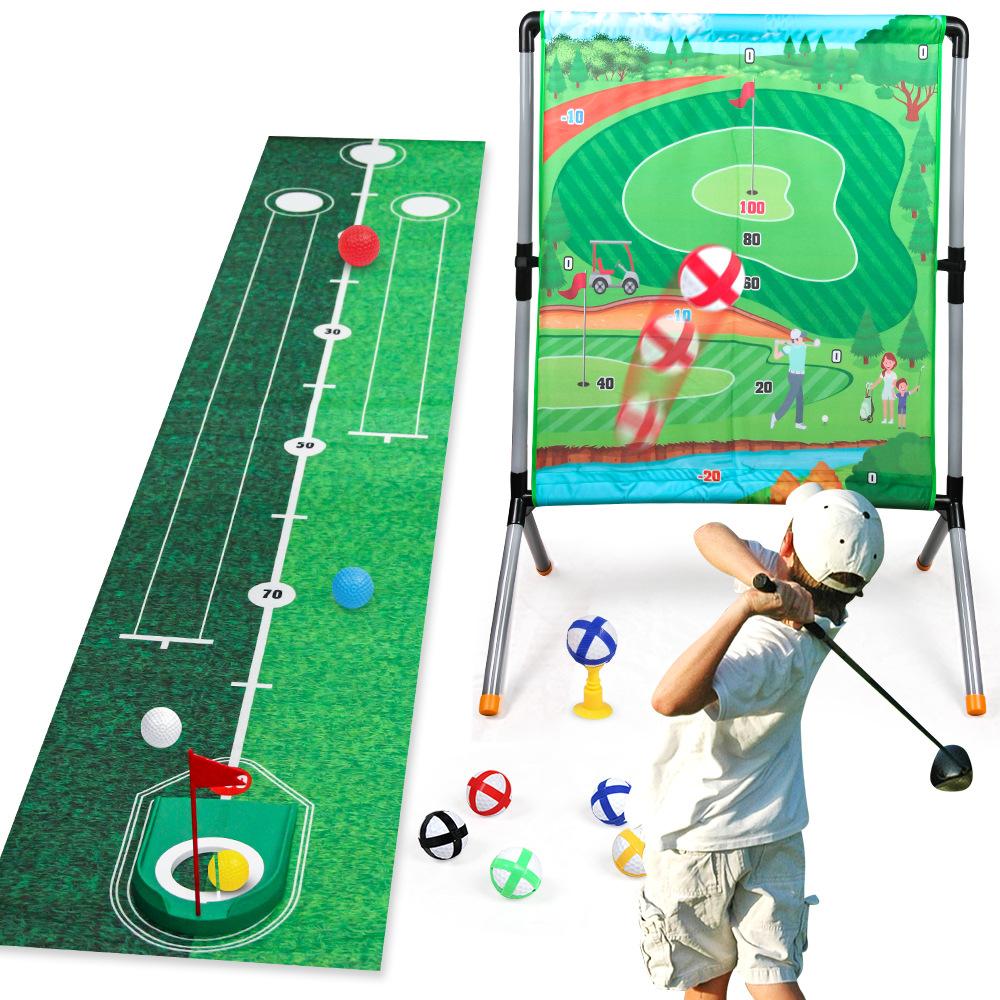 Children'S Golf Game Rack Set 3-In-1 Sticky Ball Throwing Game Indoor Competitive Leisure Toy