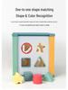 Wooden Ocean & Forest Educational Activity Cube for Children: Slide, Match, and Bead Maze Puzzle